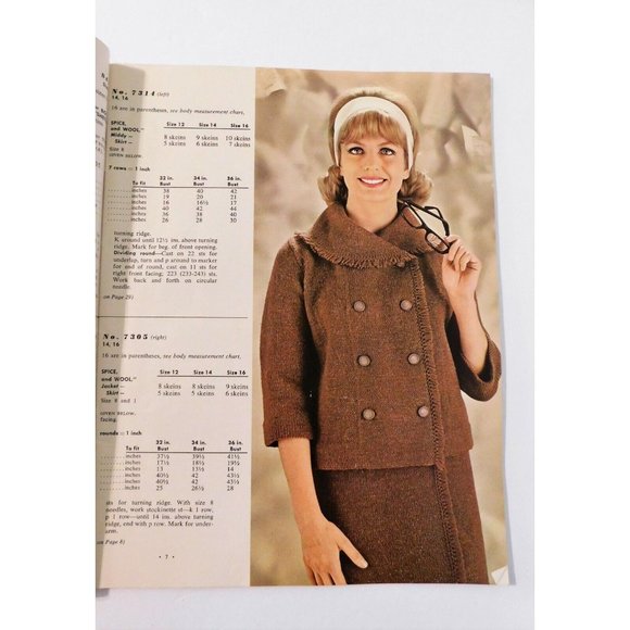 The Big Hits in Bulky Knits 1963 Vintage Knitting Pattern Booklet Volume 73 - Picture 2 of 5